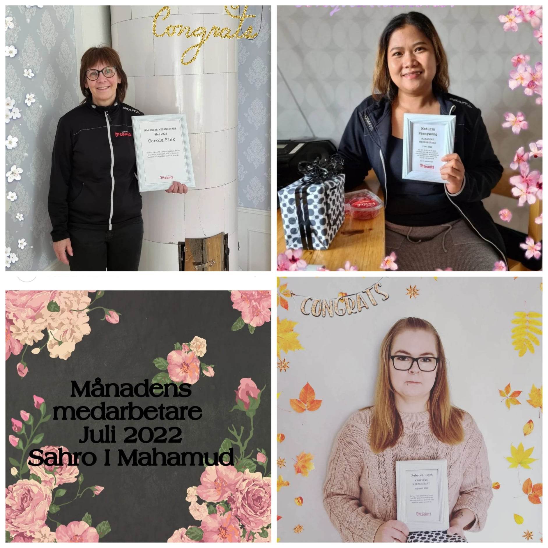 Månadens medarbetare maj-augusti 2022